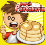 Papa's Pancakeria Papa's Pancakeria is an extremely engaging restaurant game where you will manage a pancake house, serve customers, and complete orders to satisfy customers.