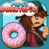Papa's Donuteria Welcome to Papa's Donuteria, the restaurant management game in the popular Papa's Games series, where you will take on the job of managing a donut restaurant. Make delicious donuts and serve them to customers in town.