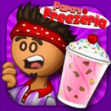 Papa's Freezeria Welcome to Papa's Freezeria! You will manage an ice cream shop where delicious desserts are served to customers. Make ice cream, decorate it, serve it to customers to earn lots of tips, and enjoy the excitement as the number of customers increases every day. Papa Louie has left town, and it's time for you to lead the ice cream industry on this island.