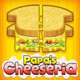 Papa's Cheeseria Papa’s Cheeseria is a fun restaurant game. You will make cheese toast according to the customers’ orders. Your task is to upgrade the shop and relax with minigames after work.